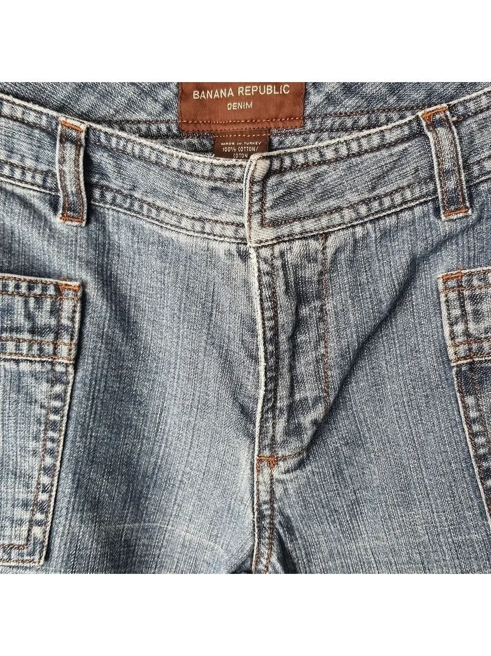 Wide Leg VNTG Jeans No Back Pocket 90s Altered Hem Y2k